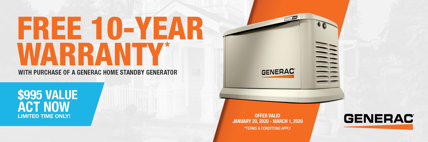 Homestandby Generator Deal | Warranty Offer | Generac Dealer | Pointblank, TX